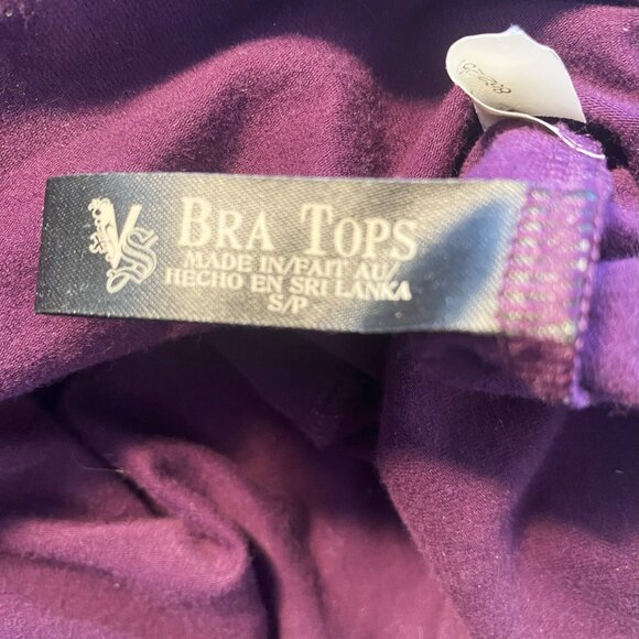 Vintage Victoria's Secret Bra Tops Purple and Black Lace Mini Dress Size S Small - Picture 5 of 5